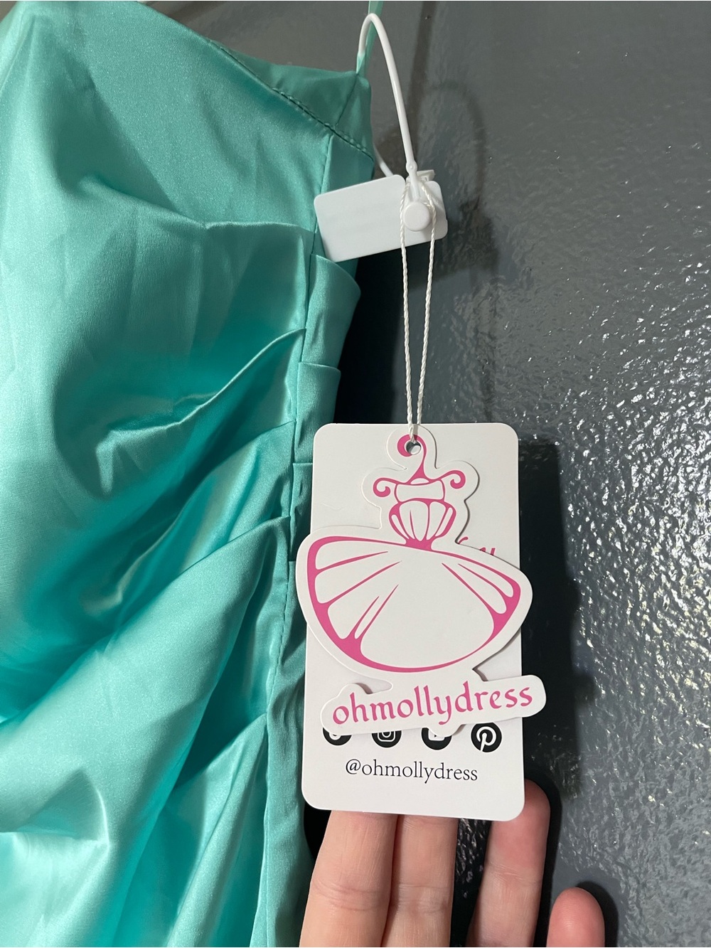 Oh Molly Aqua Strapless Dress - Picture 5 of 5